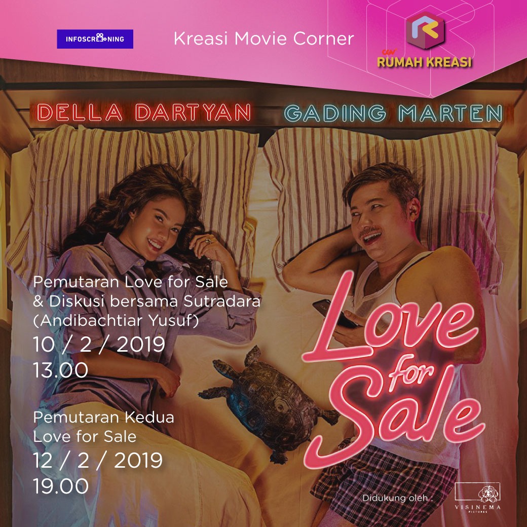 Kreasi Movie Corner Love For Sale Pemutaran Kedua Infoscreening